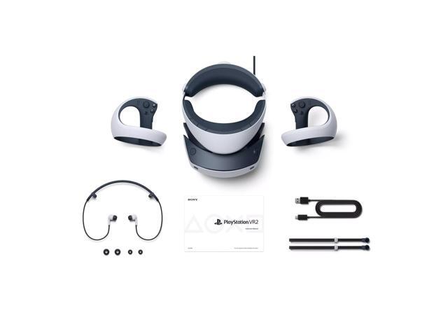 PlayStation VR2 Horizon Call of the Mountain bundle with Resident Evil 4 Game Disc, Microfiber Cleaning Cloth - PlayStation 5 PSVR2 - White