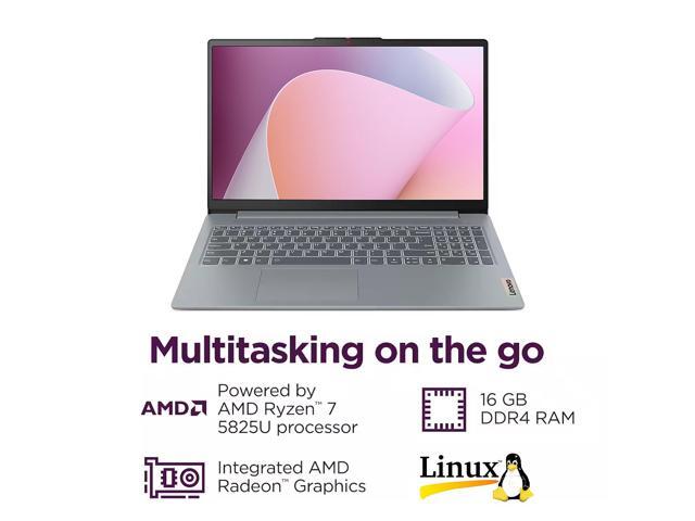 Lenovo IdeaPad Slim 3 Linux Laptop, 15.6' FHD Touchscreen Laptop, 8-Core AMD Ryzen 7 5825U, 16GB RAM, 512GB SSD, Keypad, SD Card Reader, Stylus Pen...