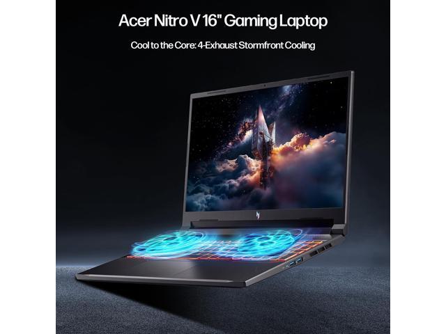 Acer Nitro V 16 Laptop, 16' WUXGA Display, NVIDIA GeForce RTX 5050, AMD Ryzen 7 260 8-Core, 64GB RAM, 2TB SSD, WiFi 6, Backlit Keyboard, with...