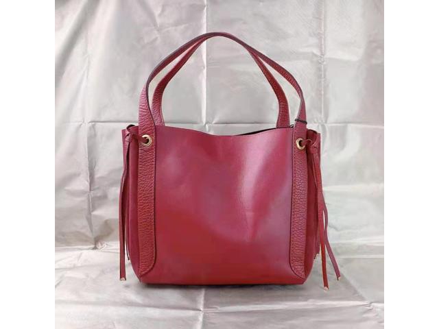 Coach 53352 Mixed Leather Suede Harmony Hobo Shoulder Bag Purse In Deep Red (Luggage & Bags) photo