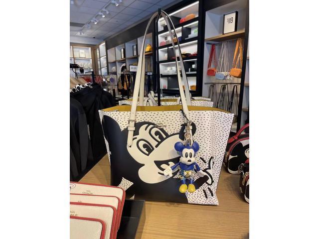 Coach C6978 Disney Mickey Mouse X Keith Haring Mollie Tote In Chalk Multi