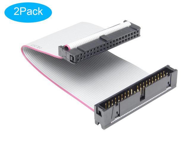 IDE Extension Cable Male to Female - RIITOP 40PIN IDE Ribbon Cord for 3.5inch PATA HDD 15cm (6inch, 2Pack)