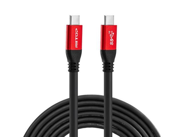 USB C to USB C Charger Charging Cable 100W 20V/5A 14.8FT, RIITOP USB Type C 3.2 10Gbps PD Charging Cable for MacBook Pro 2020, iPad Mini 6, iPad...