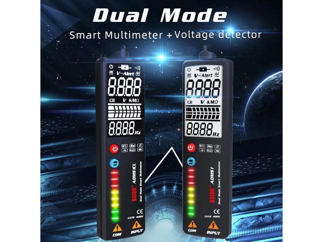 3-IN-1 Digital Multimeter Voltage Detector Tester BSIDE ADMS1 Multimetetro Voltmeter DC AC DMM Ohm Hz Continuity NCV test