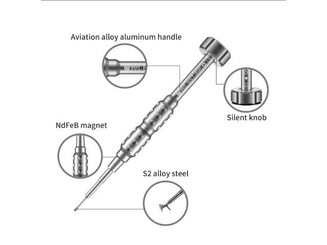 BST-895 3D S2 Steel Precision DIY Magnetic Screwdriver Y0.6 PH000 Pentalobe 0.8 M2.5 T1 T2 Bits