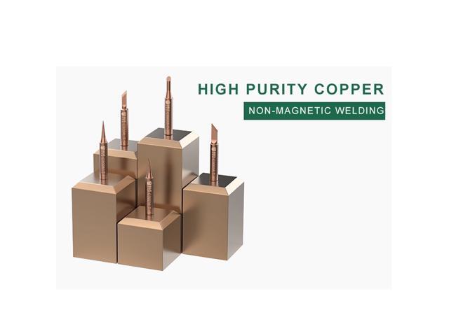 BEST C900M-T 5pcs Pure Copper Soldering Iron Tip Special For Horns Plastic