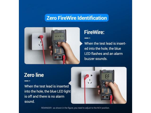 ANENG M21 Digital Auto Multimeter Meter with Backlight 6000 Counts Voltage Current Resistance Measurement Test Ammeter Voltmeter LCD Display - Black
