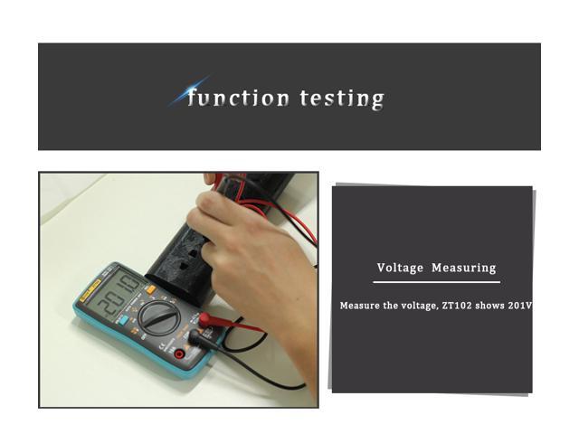 BSIDE ZT102 Ture RMS Digital Multimeter AC/DC Voltage Current Temperature Ohm Frequency Diode Resistance Capacitance Tester