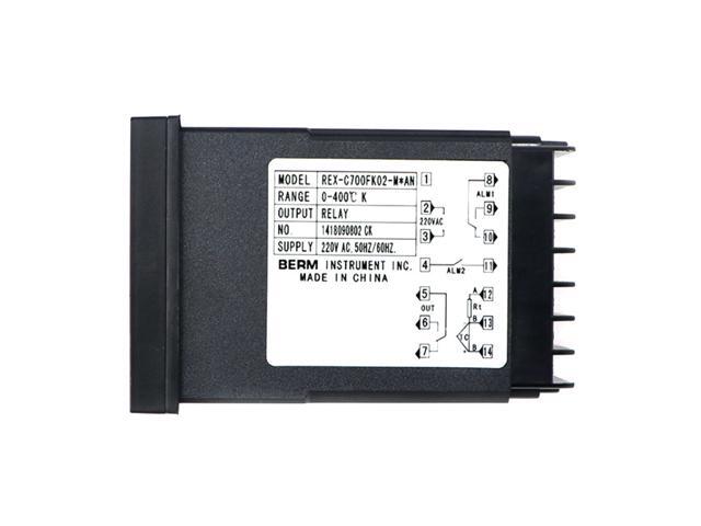 REX-C700FK02-M*AN Intelligent Temperature Controller Digital Display 0-400? K Type Relay Output