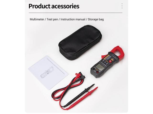ANENG ST208 Digital Clamp Meter Multimeter Car 6000 counts AC/DC Current Measure Transistor Tester Voltimetro Amperimetro - Red