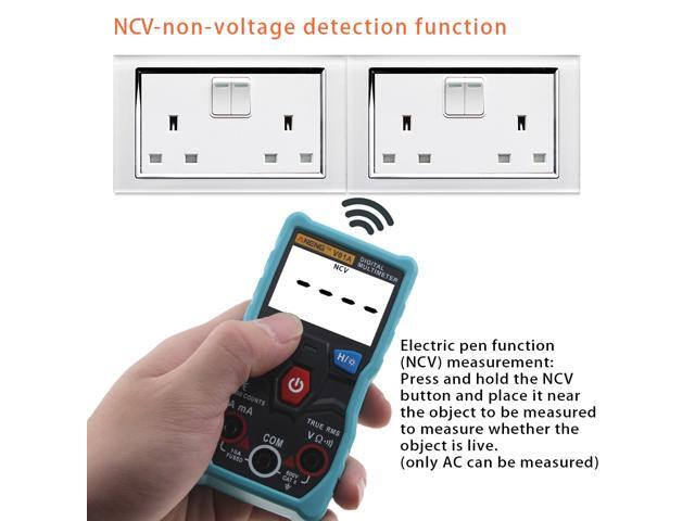 ANENG V01A Digital Multimeter Automatic True-RMS intelligent NCV 4000 Counts AC/DC Voltage Current Ohm Test Tool - Blue
