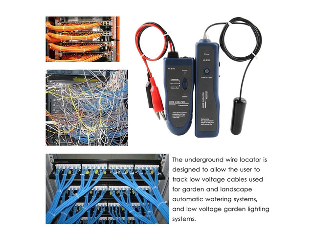 Underground Wire Locator NF-816L Underground Cable Detection Instrument Concealed Wiring Line Finder Rechargeable Wire Finder 24