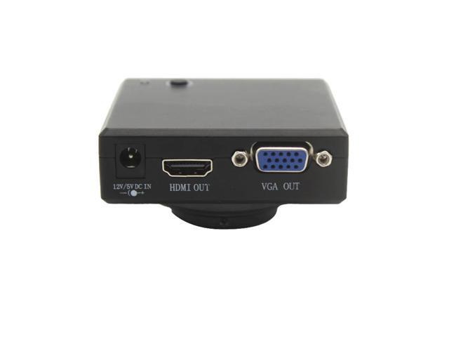 HD 2.0MP HDMI VGA Dual Output Industrial Video Microscope Measuring Camera Support U Disk Storage Picture Mouse Operation