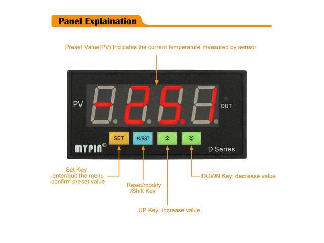 Digital Sensor Meter Multi-functional Intelligent LED Display 0-75mV/4-20mA/0-10V Input Pressure Transmitters