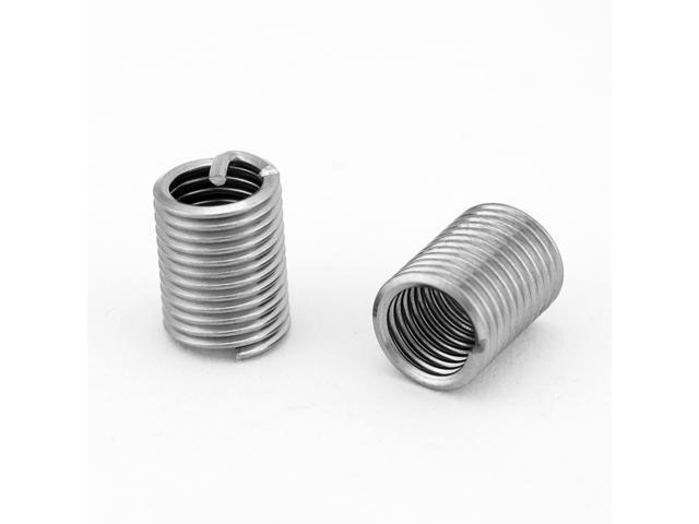 50pcs/Lot M6 x 1.0 x 2.5 D Screw Thread Insert Stainless Steel Coiled Wire Screws Sleeve Coiled Wire Helical Screw Repair Insert