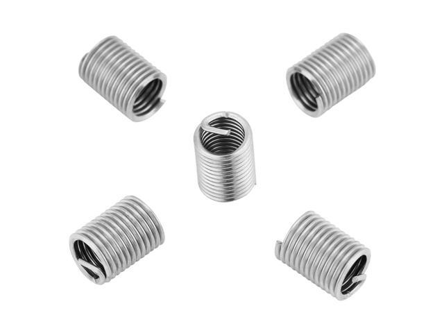 50pcs/Lot M6 x 1.0 x 2.5 D Screw Thread Insert Stainless Steel Coiled Wire Screws Sleeve Coiled Wire Helical Screw Repair Insert