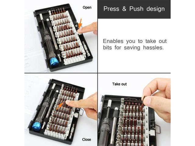 60 in 1 Precision Screwdriver Kits Chrome Vanadium for Cameras Computer Mobile Phone Repair Maintenance Hand Tools Set