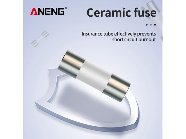 ANENG 10Pcs 10*3.5mm Ceramic Fuse 600mA 10A 250V for Multimeter Replacement Parts Accessories