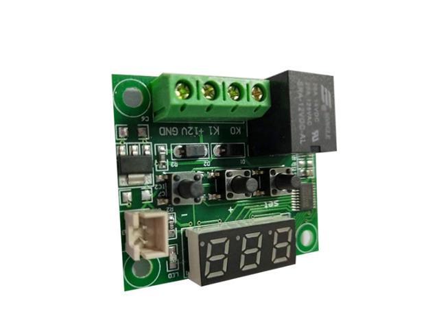 W1209 Digital Temperature Controller Board Micro Electronic High Accuracy NTC Sensor Temp Control Thermostat Panel with Waterproof Sensor Probe