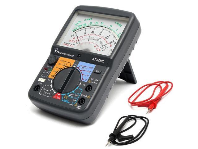 KT8260L Digital Analog Multimeter ACV/DCV/DCA/Electric Resistance Tester & 2pcs Test Pen For Measurment Tools