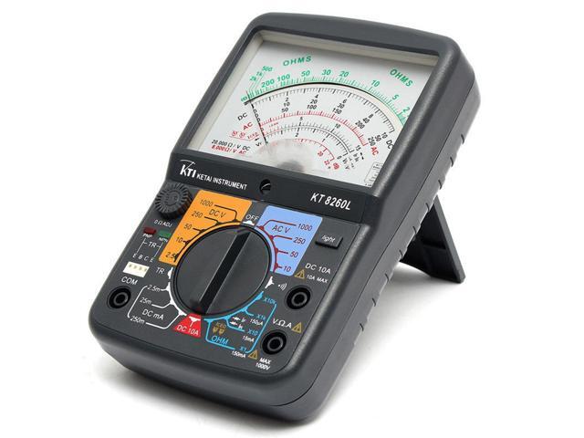 KT8260L Digital Analog Multimeter ACV/DCV/DCA/Electric Resistance Tester & 2pcs Test Pen For Measurment Tools