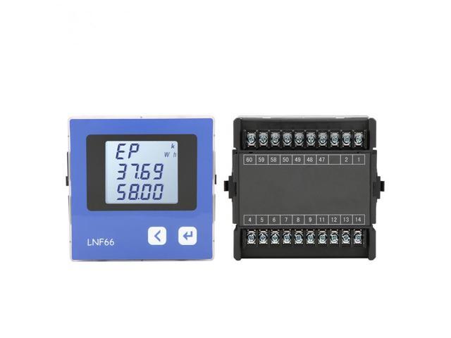 LNF66 Digital 3-phase Voltage Ammeter Digital LCD Display Three-phase Multi-Function Electric Meter with Harmonic Measurement
