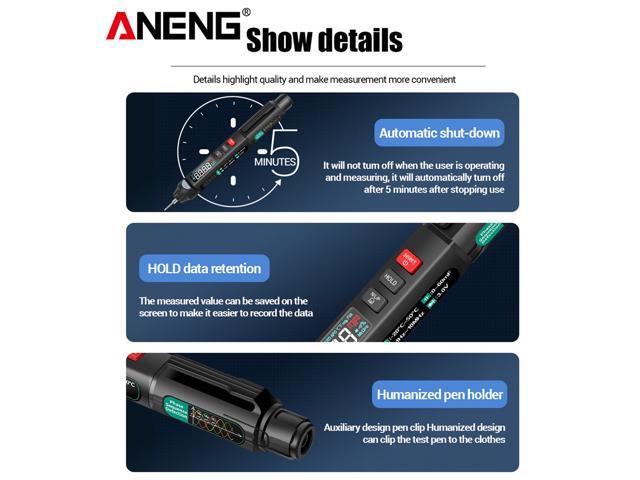 ANENG A3008 Digital Multimeter Auto Intelligent Sensor Pen Tester 6000 Counts NonContact Voltage Meter Multimetre polimetro