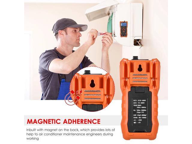 NJTY T21E Mini Smart Multimeter 6000 Counts True RMS Universal Meter 2-inch LCD Digital Multi Meter Magnetic Adsorption Voltmeter Ohmmeter CATII...