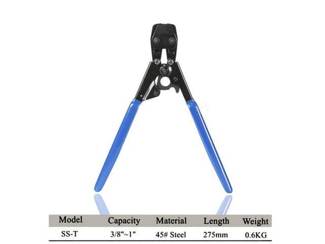 PEX Cinch Crimp Crimper Crimping Tool for Hose Clamps Sizes from 3/8'' to 1''