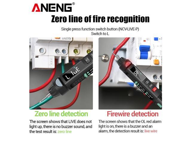 ANENG A3008 Digital Multimeter Auto Intelligent Sensor Pen Tester 6000 Counts NonContact Voltage Meter Multimetre polimetro