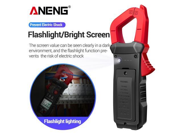 ANENG ST210 Digital Multimeter Clamp Meter AC/DC Current Clamp Auto-Ranging Multi Tester Amp Volt Ohm Resistance Capacitance - Red