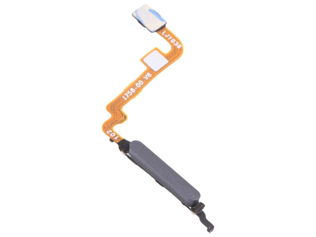 Fingerprint Scanner Flex Cable Touch ID Sensor Home Button Key Smartphone Repair Parts For Xiaomi Redmi Note 10 - Black
