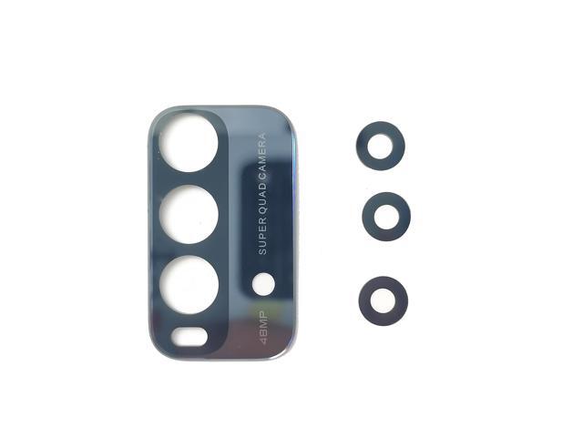 Back Camera Glass Lens For Redmi 9T / Red Mi 9 Power Main Camera Glass Cover With Sticker Smartphone Repair Parts - Gray