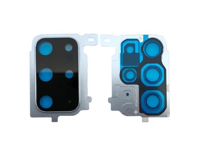 10pcs/lot For Samsung S20 Plus Camera Glass Lens With Frame Holder (Blue)