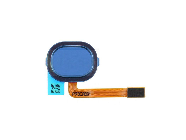 Back Home Button Touch ID Key Fingerprint Sensor Flex Cable For Samsung Galaxy A40 A405F - Blue