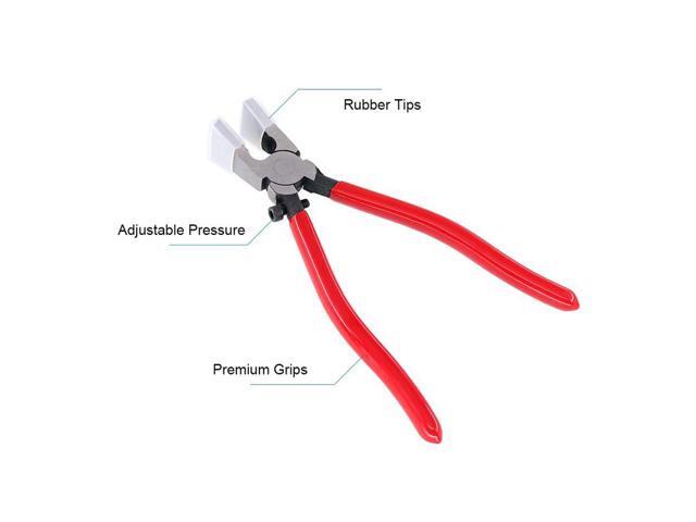 Heavy Duty Key Fob Pliers Tool Metal Glass Running Pliers With Flat Jaws Studio Running Pliers Attach Rubber Tips