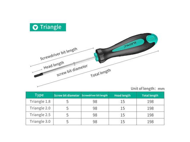 Strong Magnetic Triangle 3.0 Shape Screwdriver Hand Tool