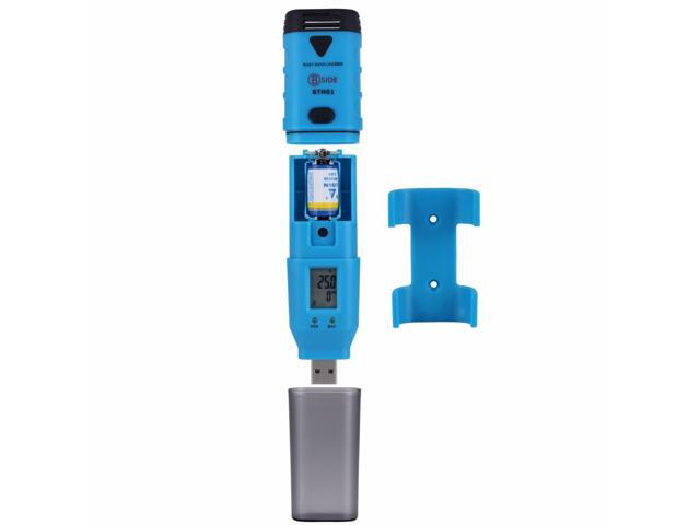 Bside BTH01 Portable Two Channel Temperature Humidity Dew Point Data Logger With LCD Display USB Interface