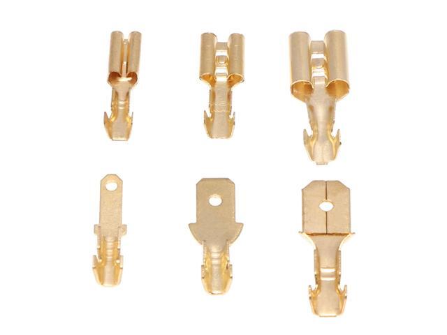 600PCS 2.8/4.8/6.3mm Male Female Spade Connectors Assorted Insulated Electrical Connectors Wire Terminals Crimp with Storage Box Portable