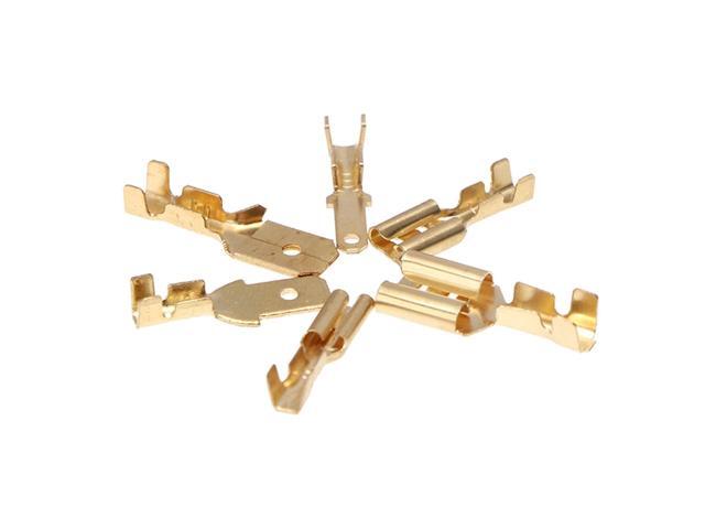 600PCS 2.8/4.8/6.3mm Male Female Spade Connectors Assorted Insulated Electrical Connectors Wire Terminals Crimp with Storage Box Portable