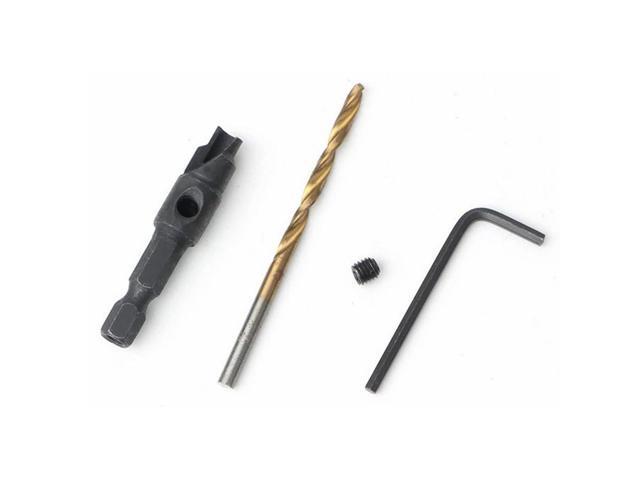 Twist Drill Portable Countersunk Twist Drill Set 5#-12# Smooth Chip Removal Screw Cap Opener Sharp Tooth Edge
