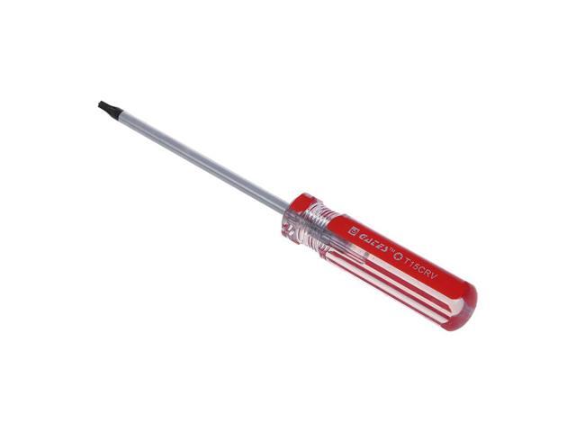 Red Clear Plastic Handle T15 Security Torx Screwdriver Tool