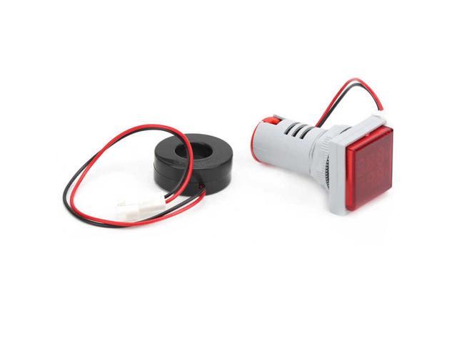 AD16-22FVA 2 in 1 Voltmeter Ammeter Voltage Current Meter Tester Measuring Indicator Digital Ammeter Voltmeter Voltage Tester - Red