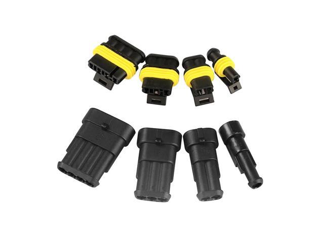 352 PCS Waterproof Car Electric Cable Connector Terminal Plug Kit Set 1 2 3 4 Pin Truck Plug Car Spark Connector Assorted Box Portable