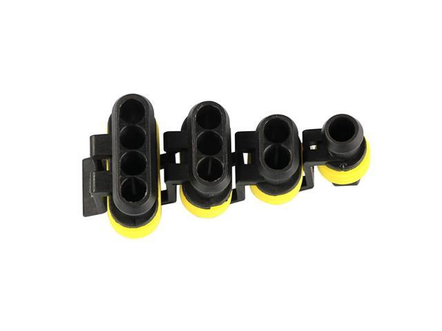352 PCS Waterproof Car Electric Cable Connector Terminal Plug Kit Set 1 2 3 4 Pin Truck Plug Car Spark Connector Assorted Box Portable