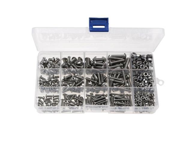 440pcs Nuts & Bolts Screws Kit Set Stainless Steel Assortment M 3 M 4 M 5 Kit Portable