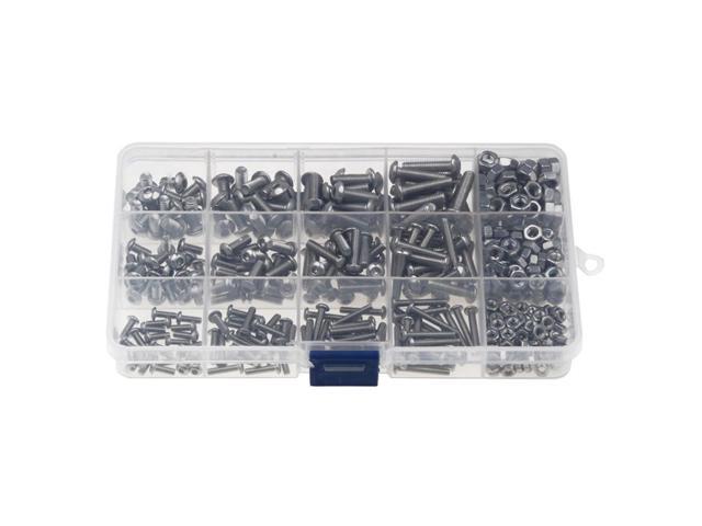 440pcs Nuts & Bolts Screws Kit Set Stainless Steel Assortment M 3 M 4 M 5 Kit Portable