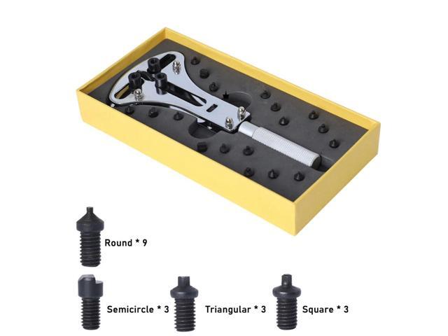 Universal Adjustable Watch Case Opener 3 Prongs Watches Back Cover Removing Tool Watch Repairing & Battery Replacement - Silver
