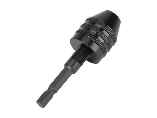 1/4in Hex Shank Keyless Drill Chuck Collet Adapter Capacity 0.8-8mm for Electric Screwdriver Drill Power Tool Chuck