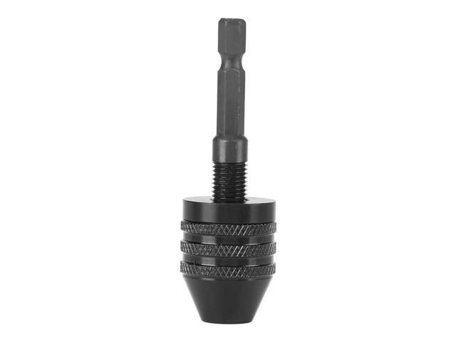 1/4in Hex Shank Keyless Drill Chuck Collet Adapter Capacity 0.8-8mm for Electric Screwdriver Drill Power Tool Chuck